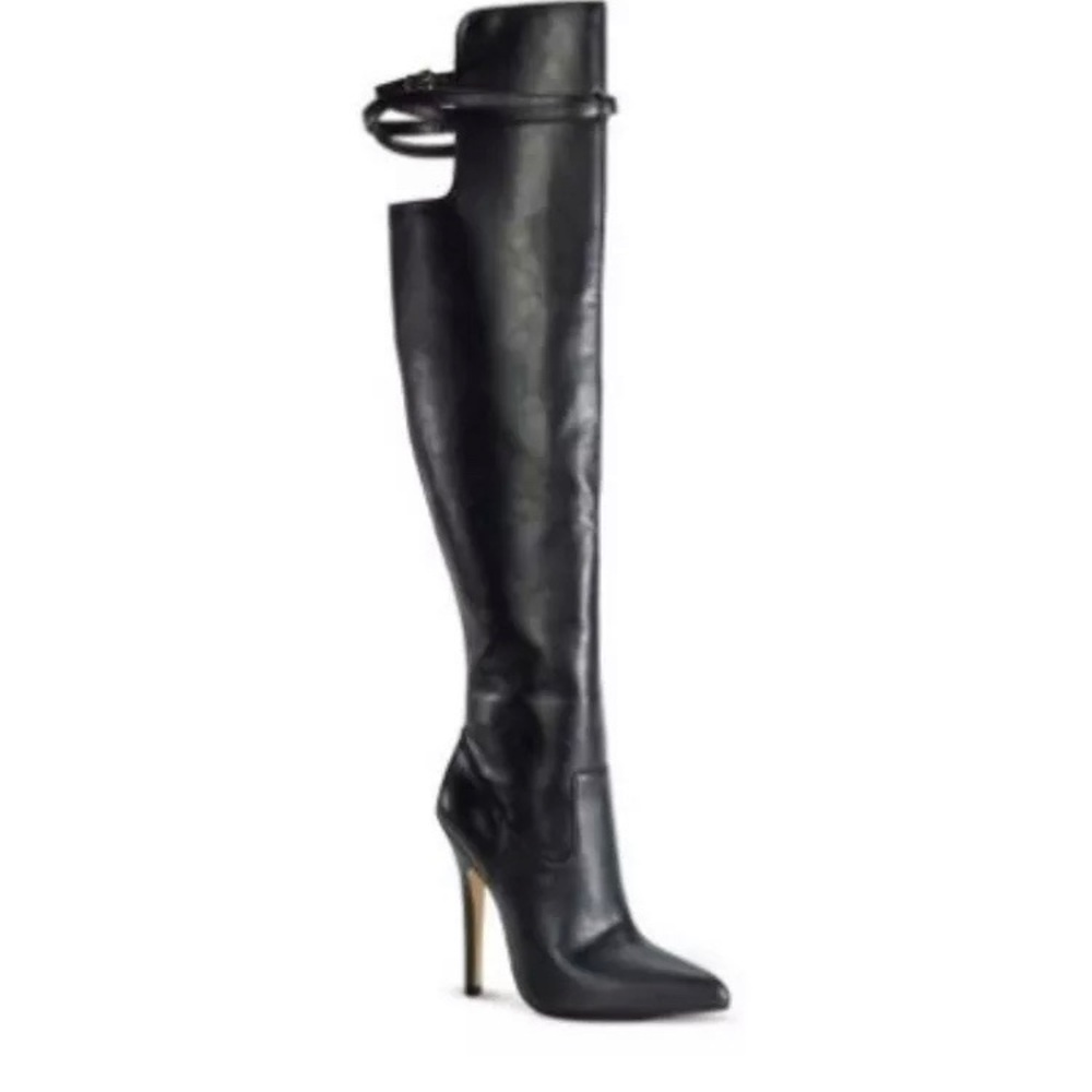 ALTUZARRA Target Over the Knee Faux Leather Boots